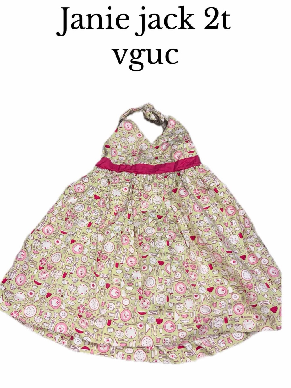 Janie and jack 2t set the table dress